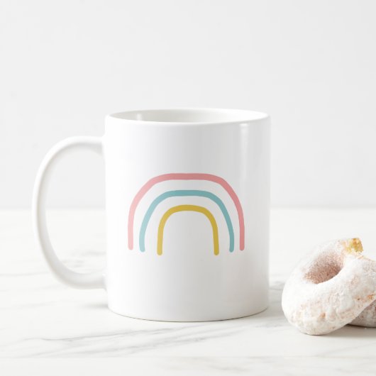 Rainbow Painting Art Kaffeemaschine Tasse (Mit Donut)