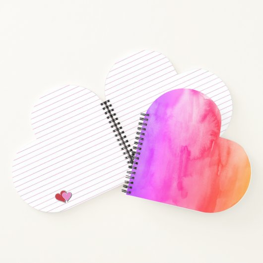 Rainbow Painting Texture Pattern Beach Notizblock (Innenseite)