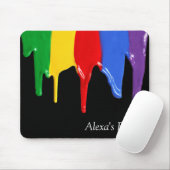 Rainbow Paints Tropfen Mousepad (Mit Mouse)