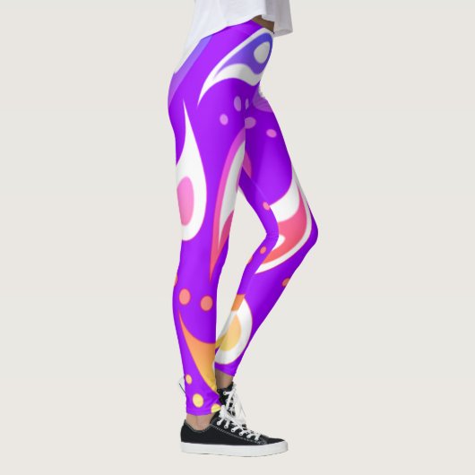 Rainbow Paisley Pattern Leggings (Rechts)