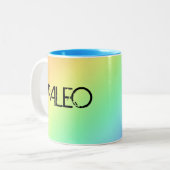 Rainbow Paleo Zwei-Töne-Kaffee-Tasse Zweifarbige Tasse (Vorderseite Links)