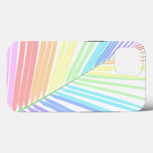 Rainbow Palm Leaf #2 #wall #art Case-Mate iPhone Hülle (Rückseite (Horizontal))
