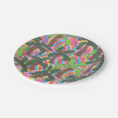 Rainbow Palm Tree Print Paper Teller (Schrägansicht)