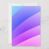 Rainbow Palomino Birthday II (Weichregenbogen) Einladung (Rückseite)