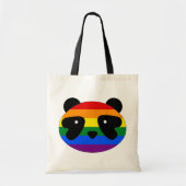 Rainbow Panda, LGBTQ Panda, Que Panda-Pride Tragetasche (Vorne)