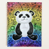 Rainbow Panda Planner Planer (Vorderseite)