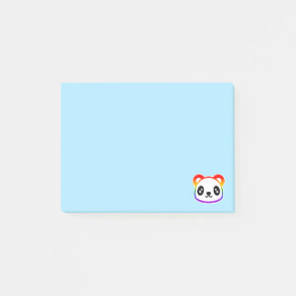 Rainbow Panda Post-it Klebezettel