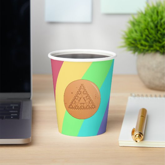 Rainbow Paper Cup Game Dalgona Pappbecher (InSitu)