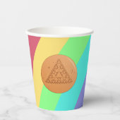 Rainbow Paper Cup Game Dalgona Pappbecher (Vorderseite)