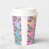 Rainbow Paper Cups für Einhorn-Party Pappbecher (Links)