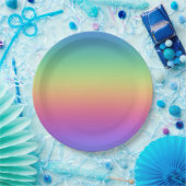 Rainbow Paper Plate Pappteller (Party)