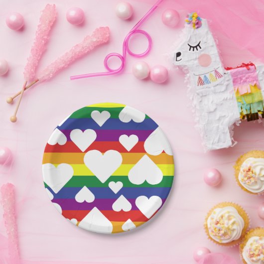 Rainbow Paper-Teller Pappteller (Party)