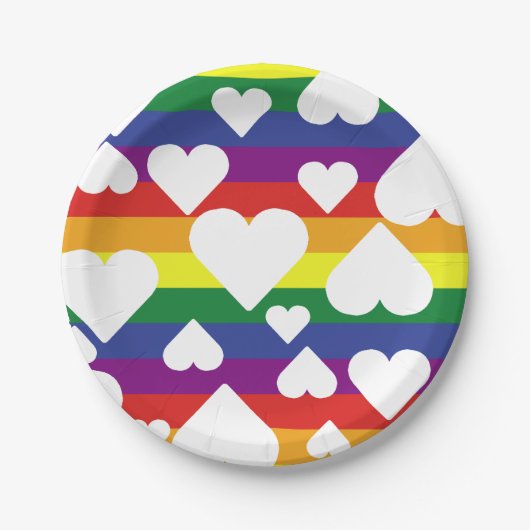 Rainbow Paper-Teller Pappteller (Vorderseite)