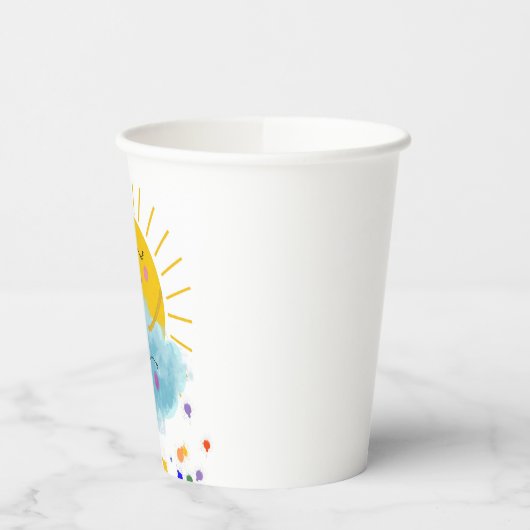 Rainbow-Papier Pappbecher (Links)