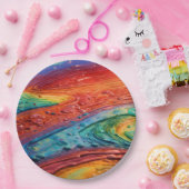RAINBOW PAPIERPLATTE PAPPTELLER (Party)