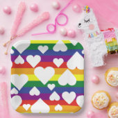Rainbow-Papierplatte Pappteller (Party)