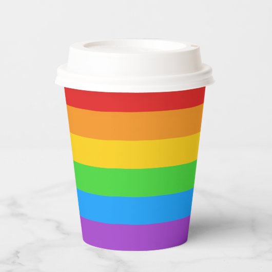 Rainbow Pappbecher (Vorderseite)