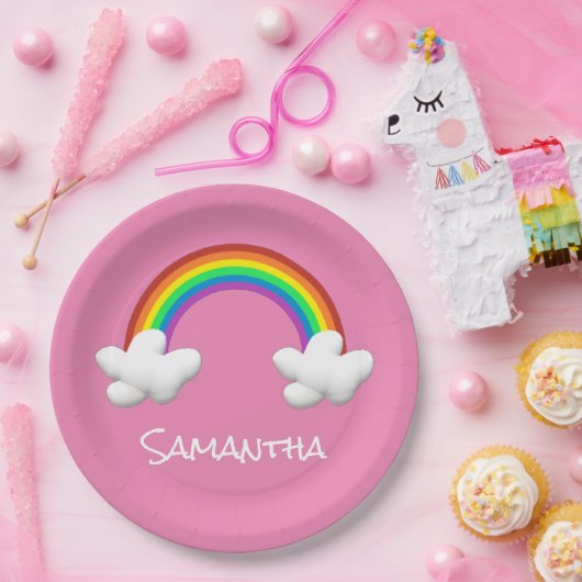 Rainbow Pappteller (Party)