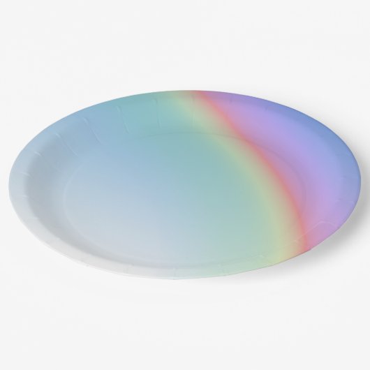 Rainbow Pappteller (Schrägansicht)