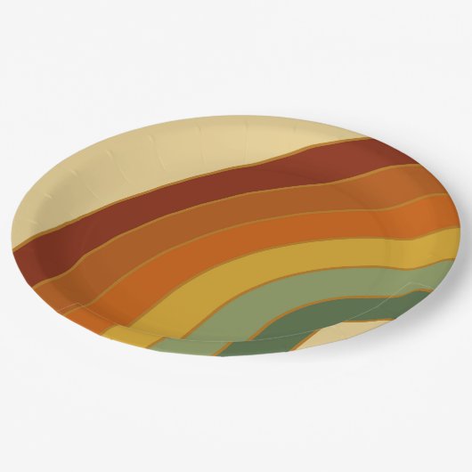 Rainbow Pappteller (Schrägansicht)