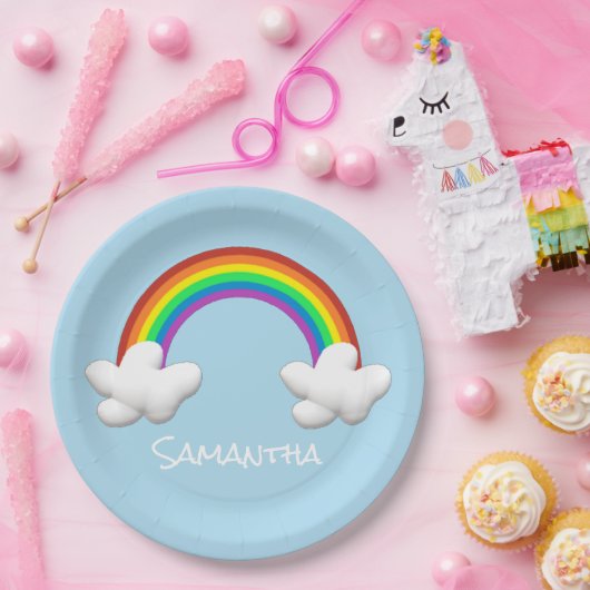 Rainbow Pappteller (Party)
