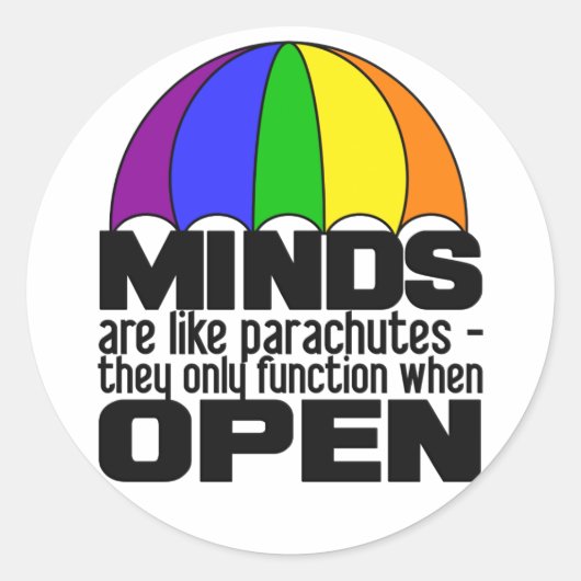 Rainbow Parachute Aufkleber (Vorderseite)