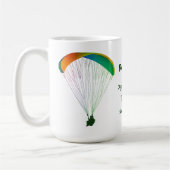 Rainbow Paraglider Grafik-Souvenir mit Ihrem Text Kaffeetasse (Links)
