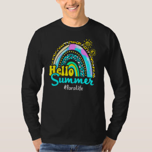 Rainbow Paraprofessional Off Duty Hallo Sommer Vib T-Shirt