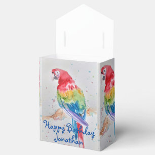 Rainbow Parrot Bird Child Birthday Cake Fevor Box Geschenkschachtel