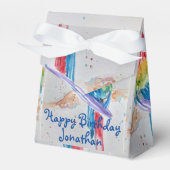 Rainbow Parrot Bird Child Birthday Cake Fevor Box Geschenkschachtel (Vorderseite)