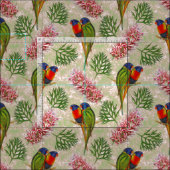 Rainbow Parrot Floral Stoff (Kachel)