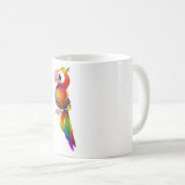 RAINBOW PARROT KAFFEETASSE (VorderseiteRechts)