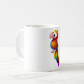 RAINBOW PARROT KAFFEETASSE (Vorderseite Links)