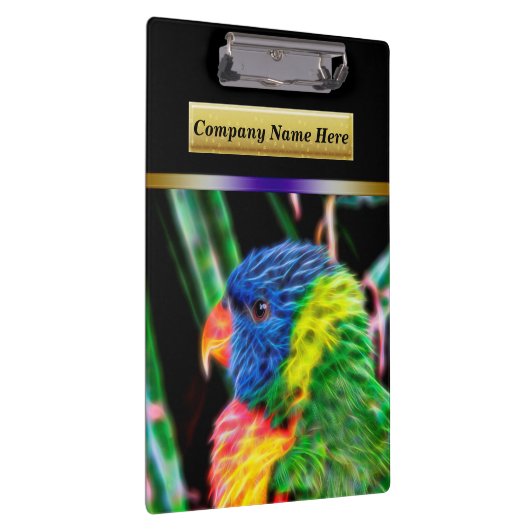 Rainbow Parrot Klemmbrett (Rechts)