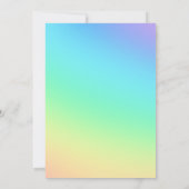 Rainbow Party Einladung (Rückseite)