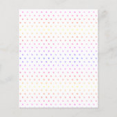 Rainbow Party | Einladung zum Geburtstag (Rückseite)