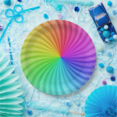 Rainbow-Party-Papier-Teller. Pappteller (Party)