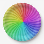 Rainbow-Party-Papier-Teller. Pappteller (Vorderseite)