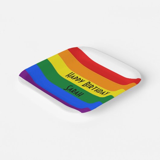 Rainbow-Party-Papierplatte Pappteller (Gewinkelt)