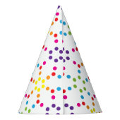 Rainbow Party Partyhütchen (Rückseite)