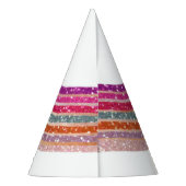 Rainbow-Party Partyhütchen (Rückseite)