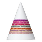 Rainbow-Party Partyhütchen (Vorderseite)