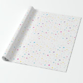 RAINBOW PARTY PATTERN strahlend fröhlich modern un Geschenkpapier (Ungerollt)