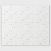 RAINBOW PARTY PATTERN strahlend fröhlich modern un Geschenkpapier (Flach)