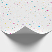 RAINBOW PARTY PATTERN strahlend fröhlich modern un Geschenkpapier (Ecke)