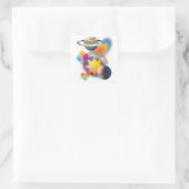 RAINBOW-PARTY QUADRATISCHER AUFKLEBER (Tasche)