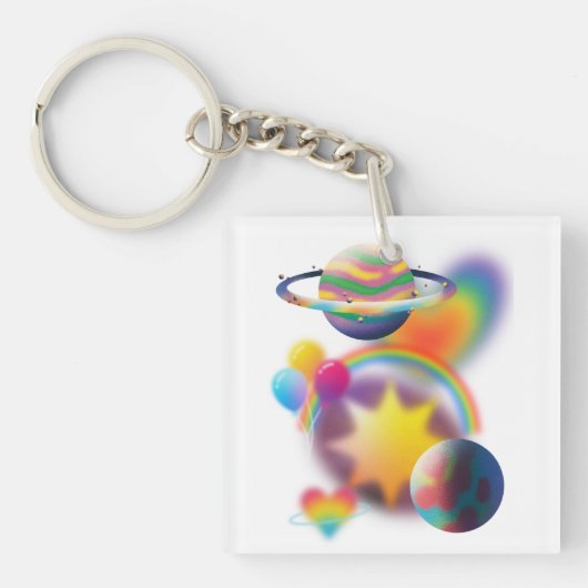 RAINBOW-PARTY SCHLÜSSELANHÄNGER (Vorderseite)