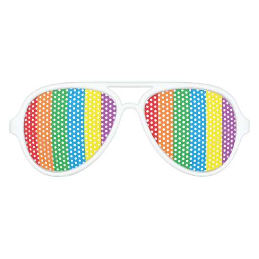 Rainbow Party Shades Sonnenbrille (Vorderseite)