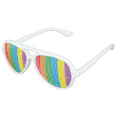 Rainbow Party Shades Sonnenbrille (Schrägansicht)