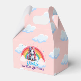 Rainbow Party Unicorn Gefälligkeitsboxen Geschenkschachtel